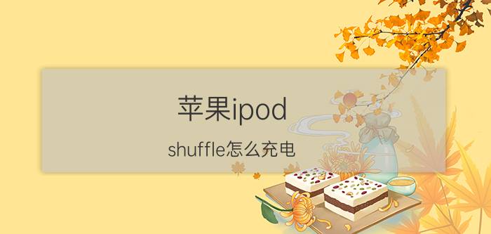 苹果ipod shuffle怎么充电 苹果ipod shuffle充电技巧